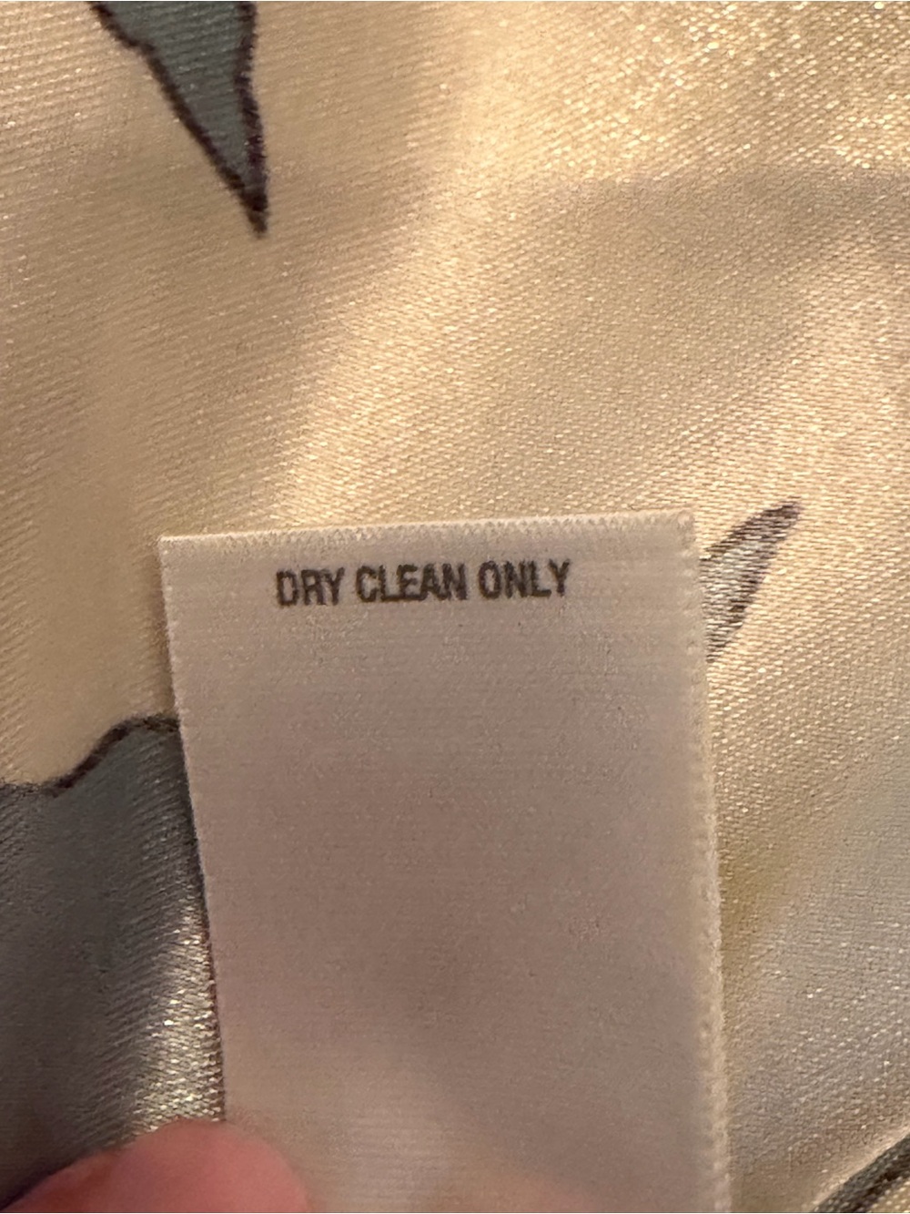 dressbarn Blue and Cream Floral Print Dress - Picture 8 of 8